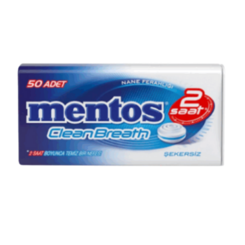 Mentos 2 Hours Clean Breath Metal Candy İle Mint 35 gr
