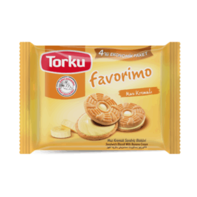 Torku Favorimo Banana Cream Biscuit 4X61 gr