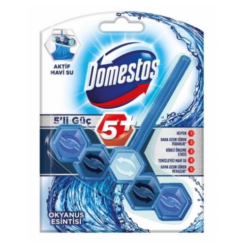 Domestos 5-Power Active Blue Water Ocean Breeze 55 gr
