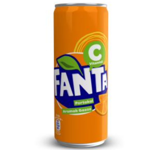 Fanta Portakal Aromalı Soda (Konserve) 330 ml