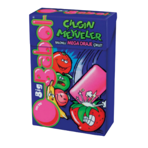 Big Babol Crazy Fruits Mixed Fruit Gum 36 gr