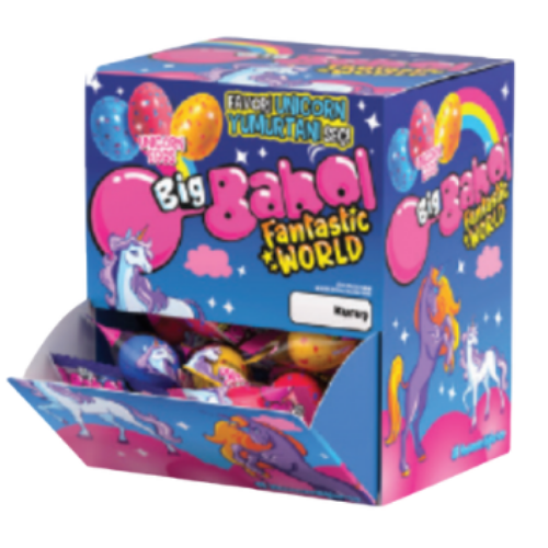 Big Babol Fantastic World Unicorn Eggs Mono Çilek&Muz&Blueberry Aromalı Gum 5 gr