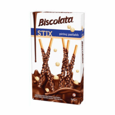 Şölen Biscolata Stix Milk Chocolate Coated Rice Crispy Stick Biscuit 34 gr