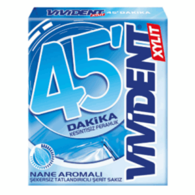 Vivident 45 Minutes Mint Gum 33 gr