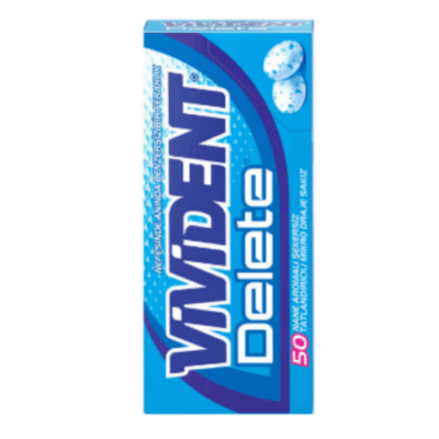 Vivident Delete Extra Mint Flavored Gum 13 gr