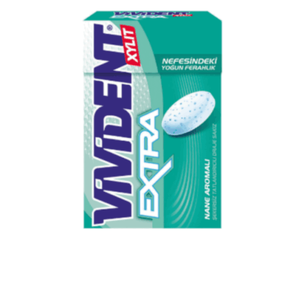 Vivident Extra Mint Flavored Gum 21 gr