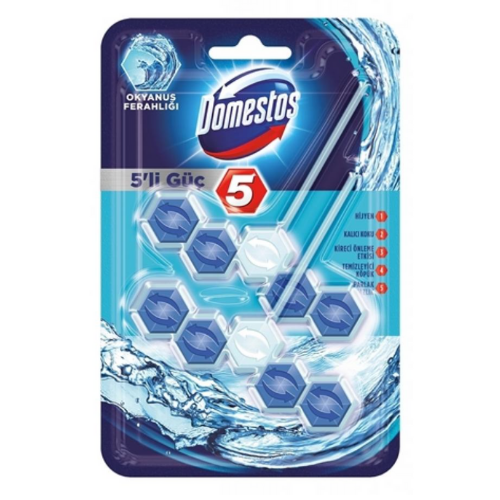 Domestos 5-Way Power Toilet Block Ocean Freshness 110 gr