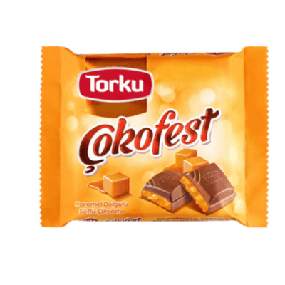 Torku Çokofest Caramel Filled Milk Chocolate 60 gr