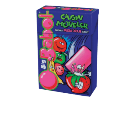 Big Babol Crazy Fruits Mixed Fruit Gum 36 gr