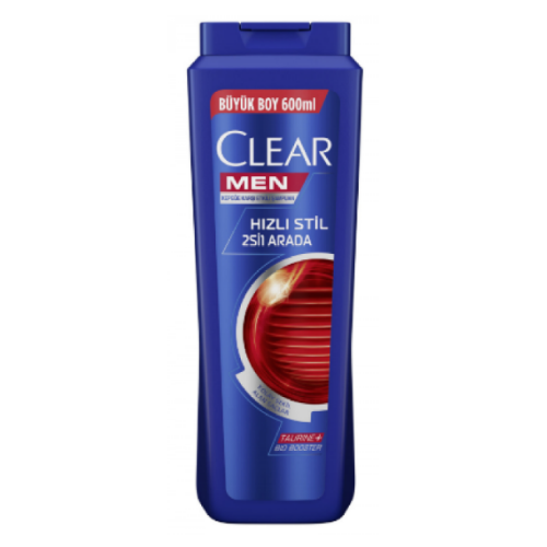 Clear Erkek 2 in 1 Quick Style Şampuan 600 ml