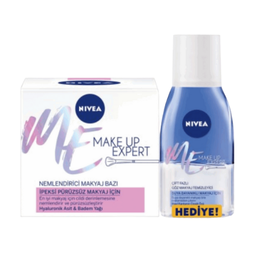 Nivea Me Moisturizing Make-up Base 50 ml+Eye Make-Up Remover Water 125 ml