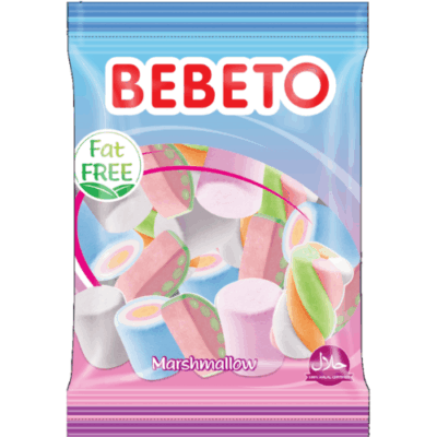 Kervan Gıda Bebeto Marshmallow Candy Mix 135 grX12