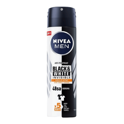 Nivea Erkek Black & White Invisible Strong Effect Erkek Sprey 150 ml