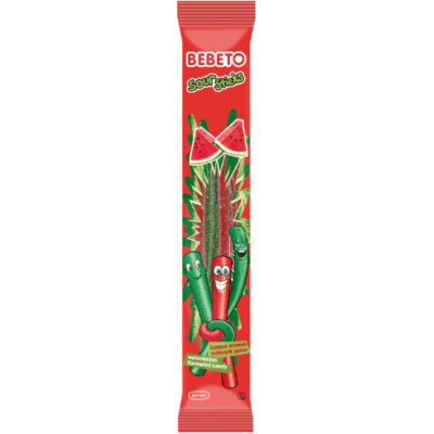 Kervan Gıda Bebeto Sour Stick Watermelon 35 grX12