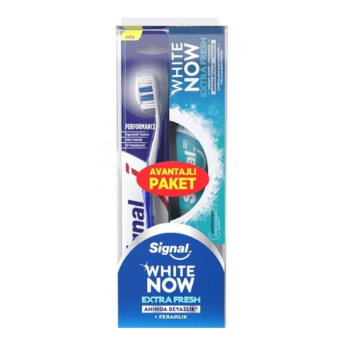 Signal White Now Extra Taze Diş Macunu 75 ml+Diş Fırçası 1 pcs