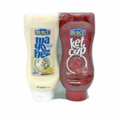 Burcu Bitirim 2 Pieces Hot Ketchup 650 Gr + Mayonnaise 550 Gr