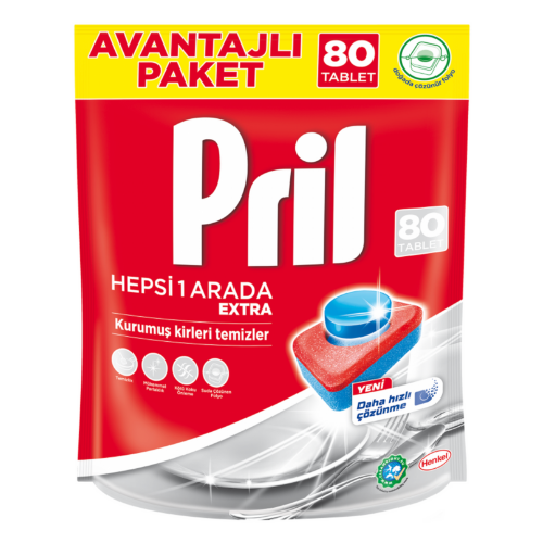 Pril Tabs All in One 80 pcs
