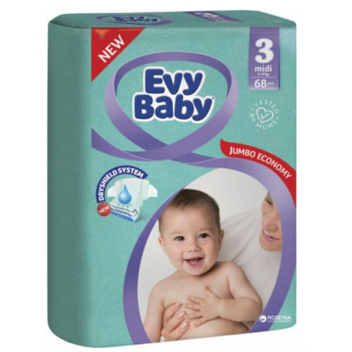 Evy Bebek Jumbo Packet No 3 68 adet