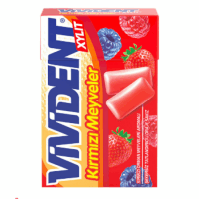 Vivident Xylit Red Fruits Gum 22 gr