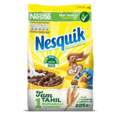 Nestle Nesquik Cocoa Wheat And Corn Flakes 225 gr