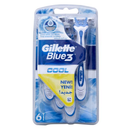 Gillette Blue 3 Cool Disposable Razors 6 adet