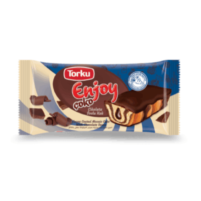 Torku Enjoy Çoko Cocoa Coated Mosaic Cake with Chocolate Sauce 55 gr
