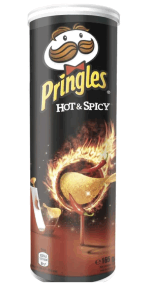 Pringles Potato Chips Hot Spicy 165 gr