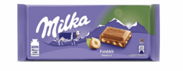 Milka Tablet Chocolate with Hazelnut 80 gr