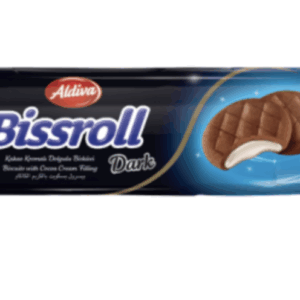 Aldiva Bissroll Bitter Cocoa Biscuit With Coconut Cream Filling 54 gr