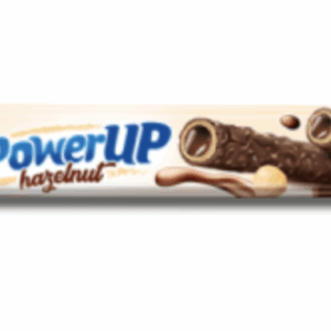 Aldiva Power Up Milk Chocolate Coated Roll Wafer with Hazelnut Cream and Particles 26 gr