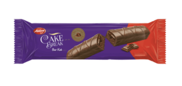 Aldiva Cake Break Chocolate Cream And Coated Cocoa Bar Cake 50 gr