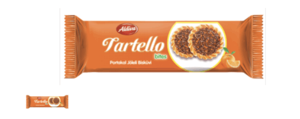 Aldiva Tartello Orange Jelly Biscuit 40 Gr