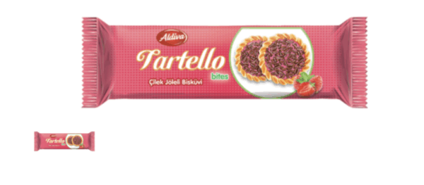 Aldiva Tartello Strawberry Jelly Biscuit 40 Gr