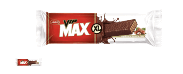 Aldiva VIP Max XL Milky Cocoa Coated Creamy Wafer 35 Gr