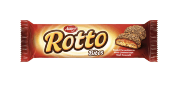 Aldiva Rotto Biscuit Sprinkled Milk Chocolate Coated Caramel Biscuit 63 gr