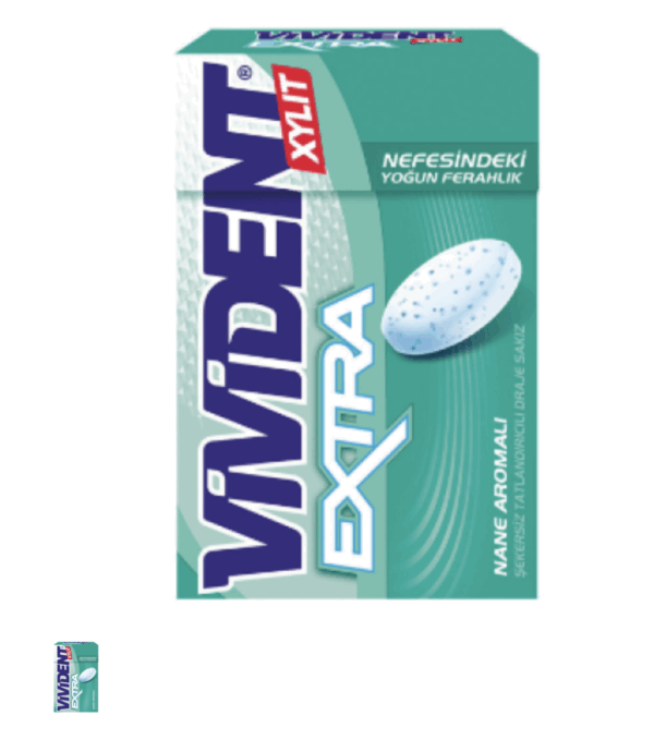 Vivident Extra Mint Flavored Gum 21 gr