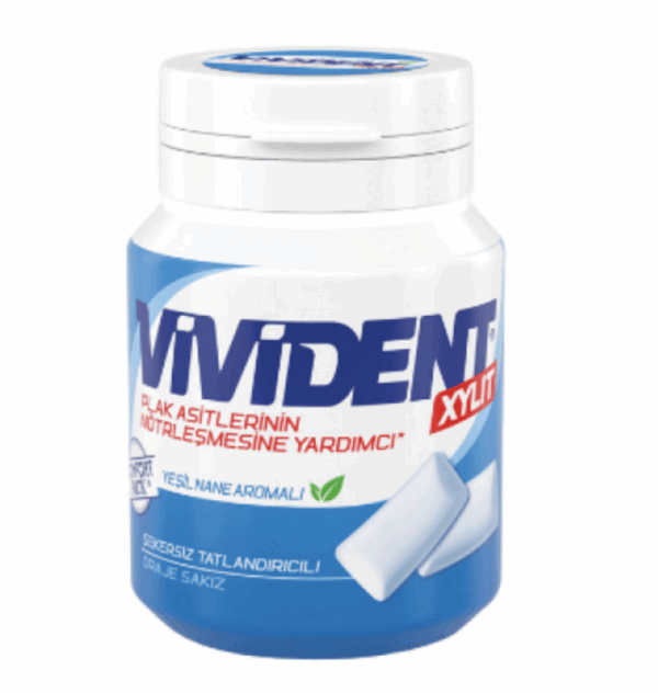 Vivident Xylit Green Mint Gum 67 gr