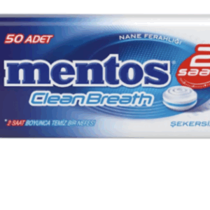 Mentos 2 Hours Clean Breath Metal Candy with Mint 35 gr