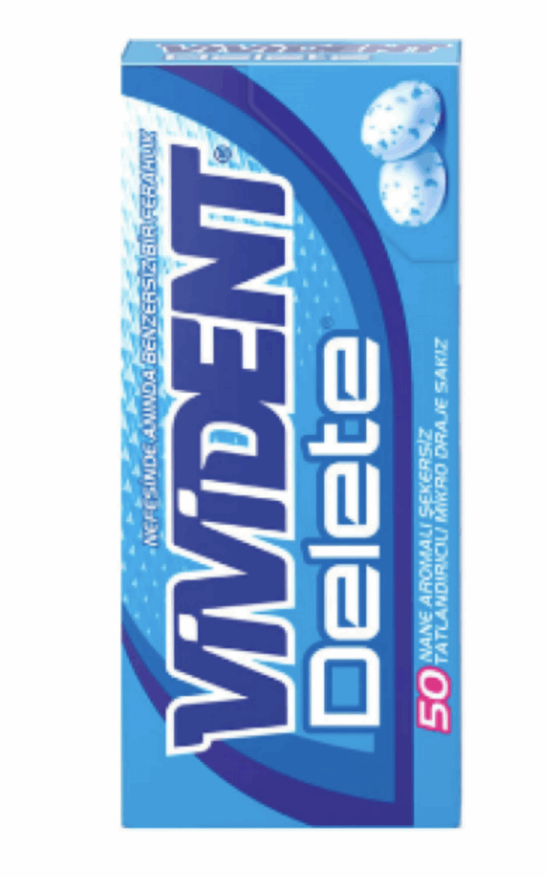 Vivident Delete Extra Mint Flavored Gum 13 gr
