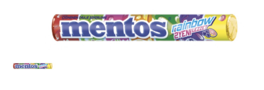 Mentos Stick Rainbow Candy 37.5 gr