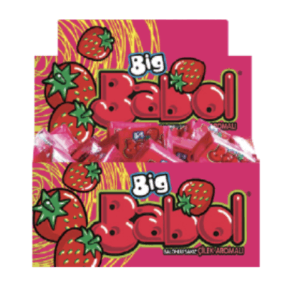 Big Babol Mono Strawberry Gum 4.2 gr