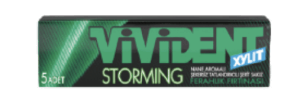 Vivident Storming 5P Stick Mint Gum 14 gr