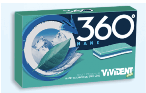 Vivident 360 Mint Gum 33 gr