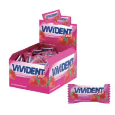 Vivident Mono Strawberry Gum 2 gr