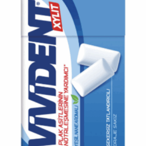 Vivident Xylit Green Mint Flavored Gum 22 gr
