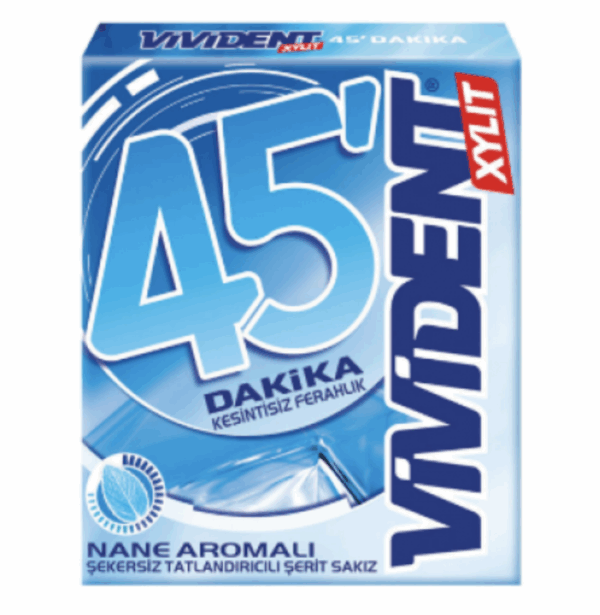 Vivident 45 Minutes Mint Gum 33 gr