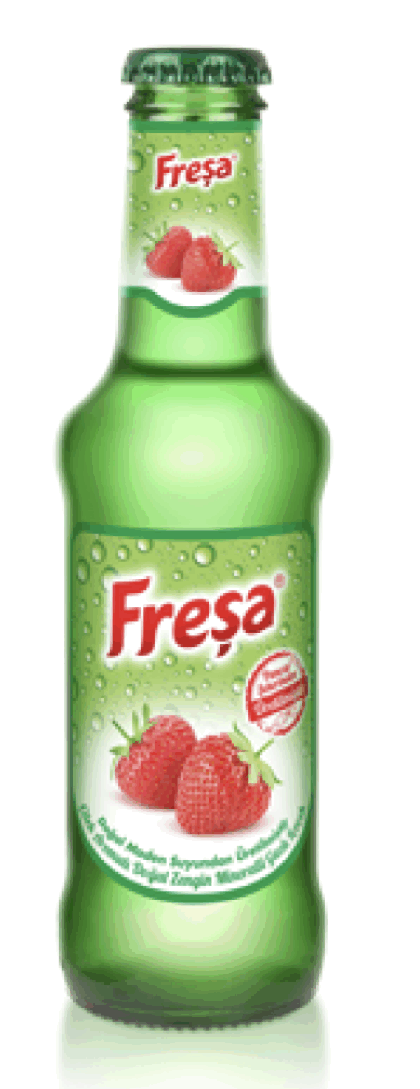 Freşa Strawberry Flavored Natural Mineral Rich Carbonated Drink 200 ml