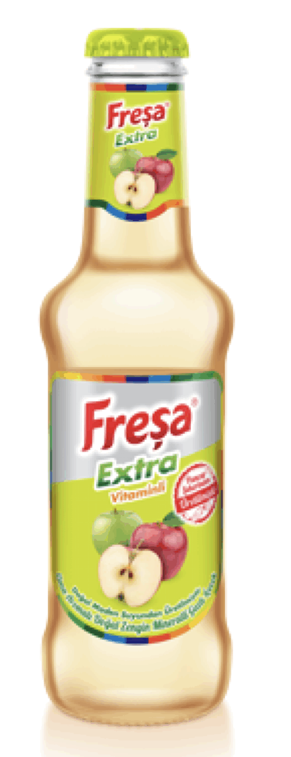 Freşa Extra Apple Flavored Doğan Rich Mineral Carbonated Drink 200 ml