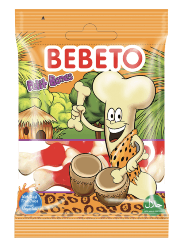 Kervan Gıda Bebeto Jelly Candy Petit Bones 20 grX12