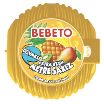 Kervan Gıda Bebeto Meter Gum Tropical Fruity 40 grX36